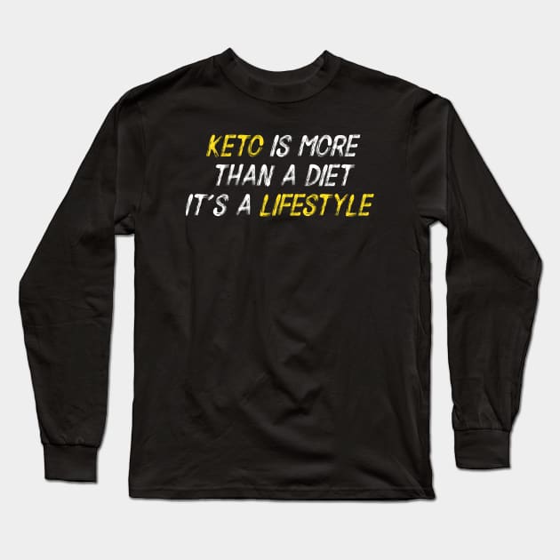 Keto Lifestyle Long Sleeve T-Shirt by Printnation